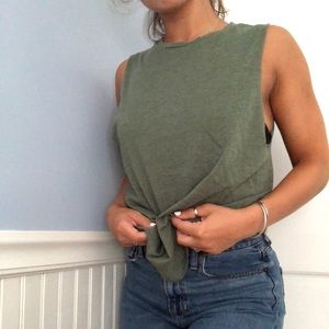 Olive Green H&M Muscle Tee